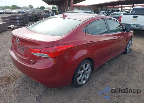 2011 Hyundai Elantra Limited (Ulsan Plant) из США, поврежденный, VIN KMHDH4AE1BU156566